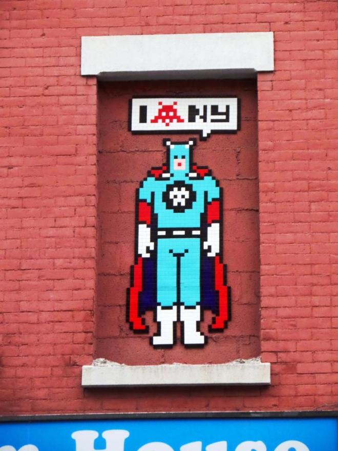 Invader, Mulberry Street, New York, October 2017