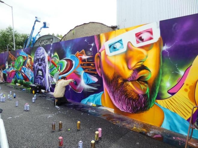 Woskerski, Upfest, Bristol, July 2017