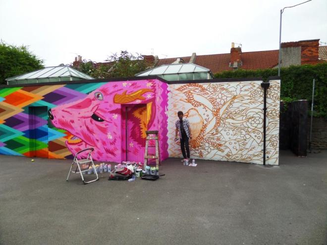 Paul Monsters and Loch Ness, Upfest, Bristol, July 2017