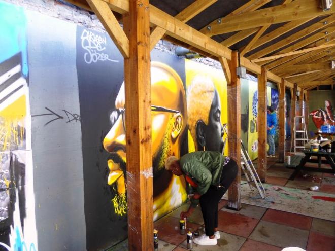 Carleen De Sozer and Dreph, Upfest, Bristol, July 2017