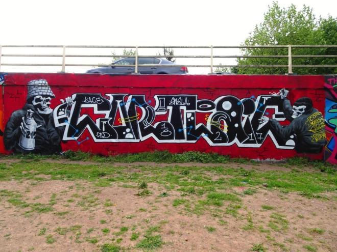 Laic217 and Cort, M32 roundabout, Bristol, May 2018