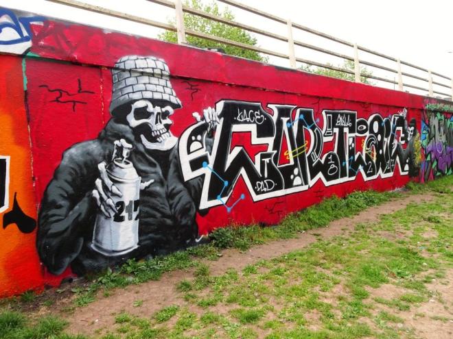 Laic217 and Cort, M32 roundabout, Bristol, May 10