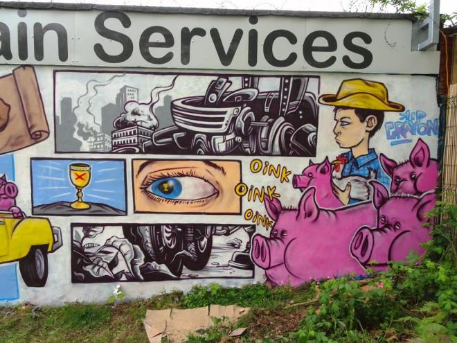 SPzero76 and Kid Crayon, Millpond Street, Bristol, May 2018