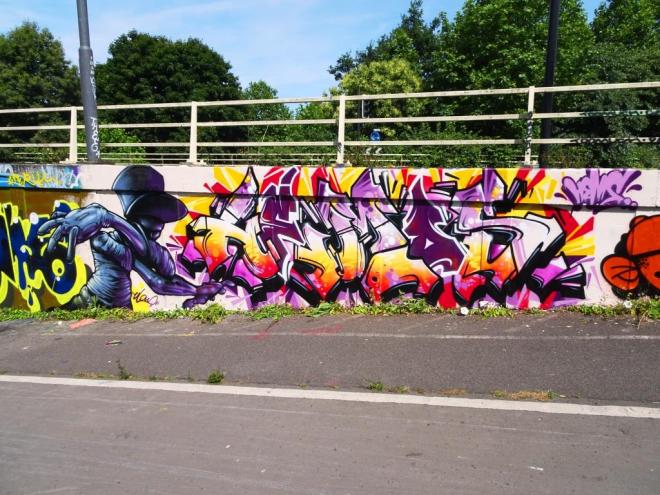 Ulow and Hemper, M32 roundabout, Bristol, June 2018