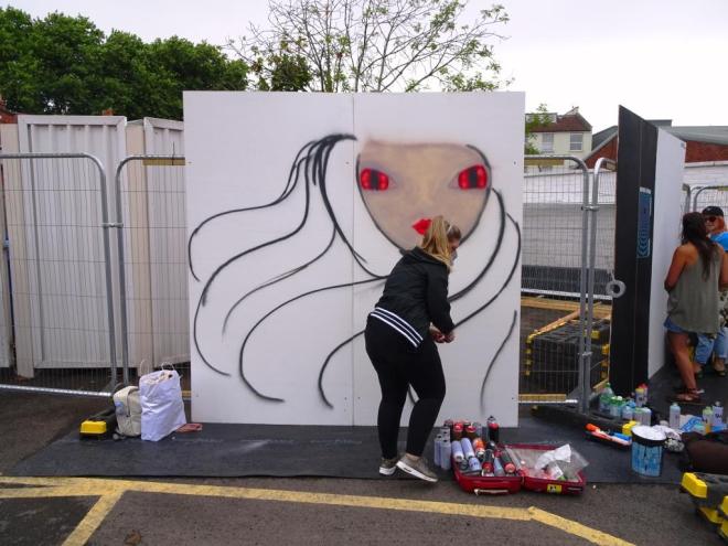 Vanesa Longchamp, Upfest, Bristol, July 2018