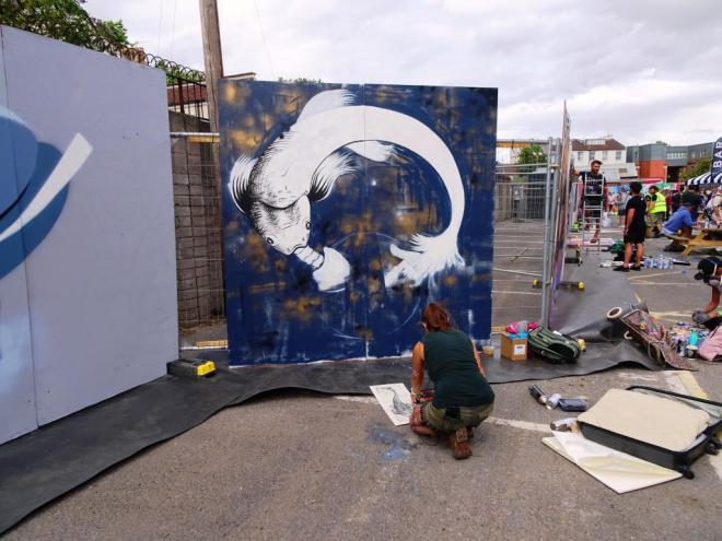 Rosie McLay, Upfest, Bristol, July 2018