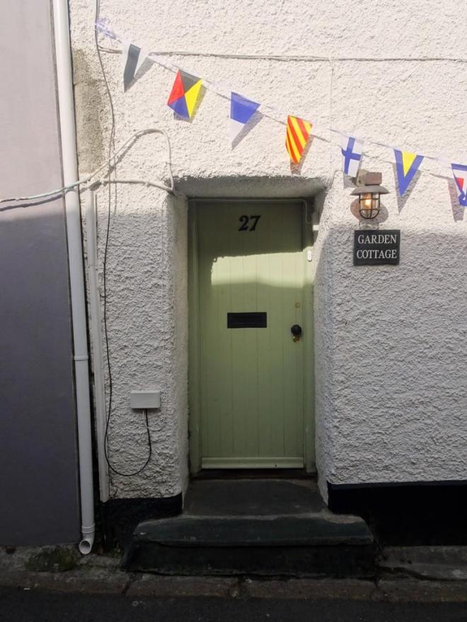 Cottage door, Fowey, Cornwall, September 2018