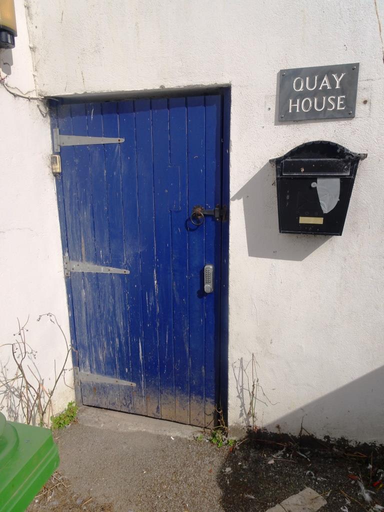 Quay House door, Fowey, Cornwall, September 2018