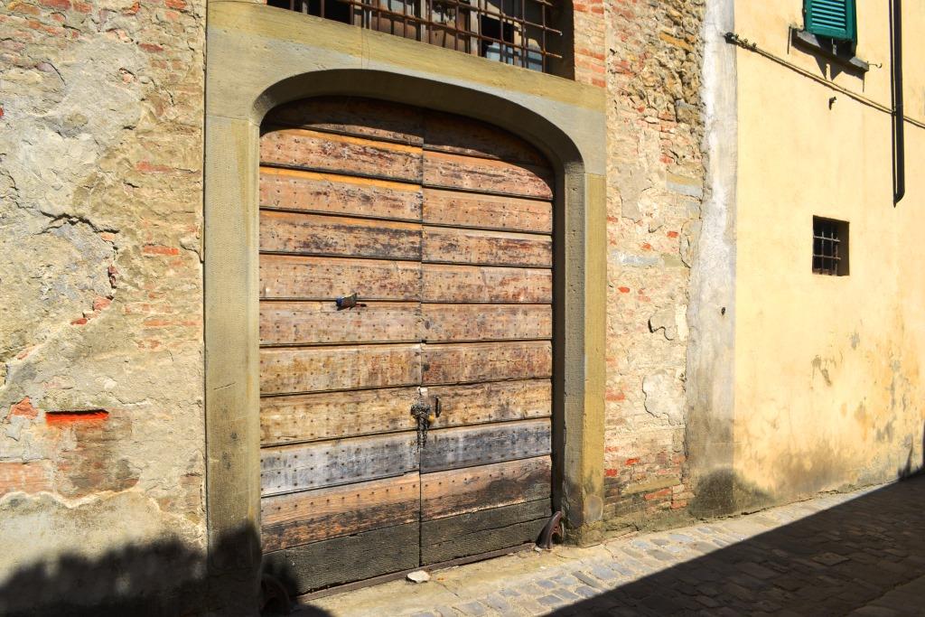 Double door, Citta di Castello, Umbria, Italy