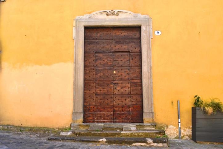 Grand door, Citta di Castello, Umbria, Italy