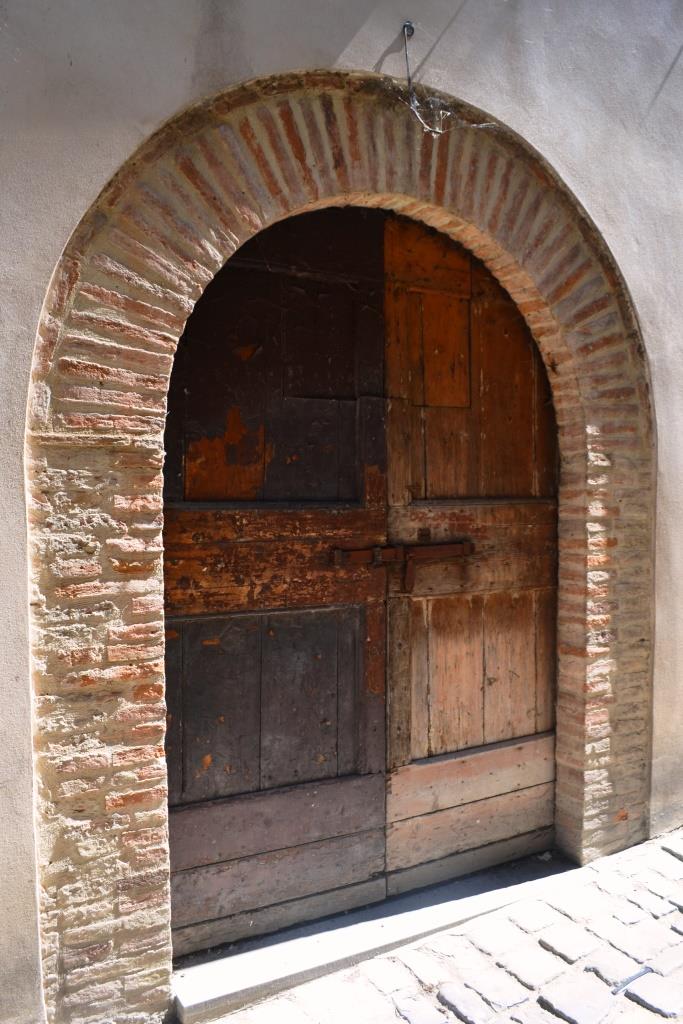 Double door, Citta di Castello, Umbria, Italy