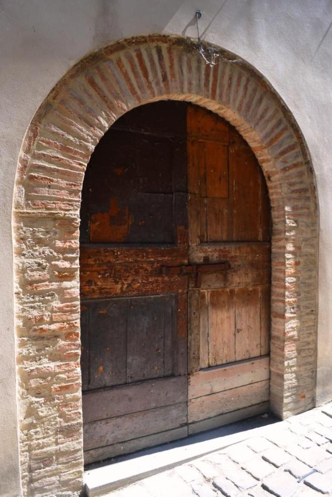 Double door, Citta di Castello, Umbria, Italy