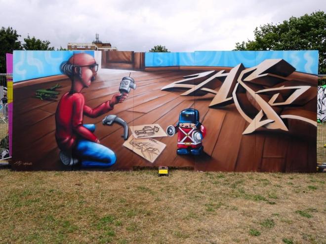 Zase and Dekor, Upfest, Bristol, July 2018