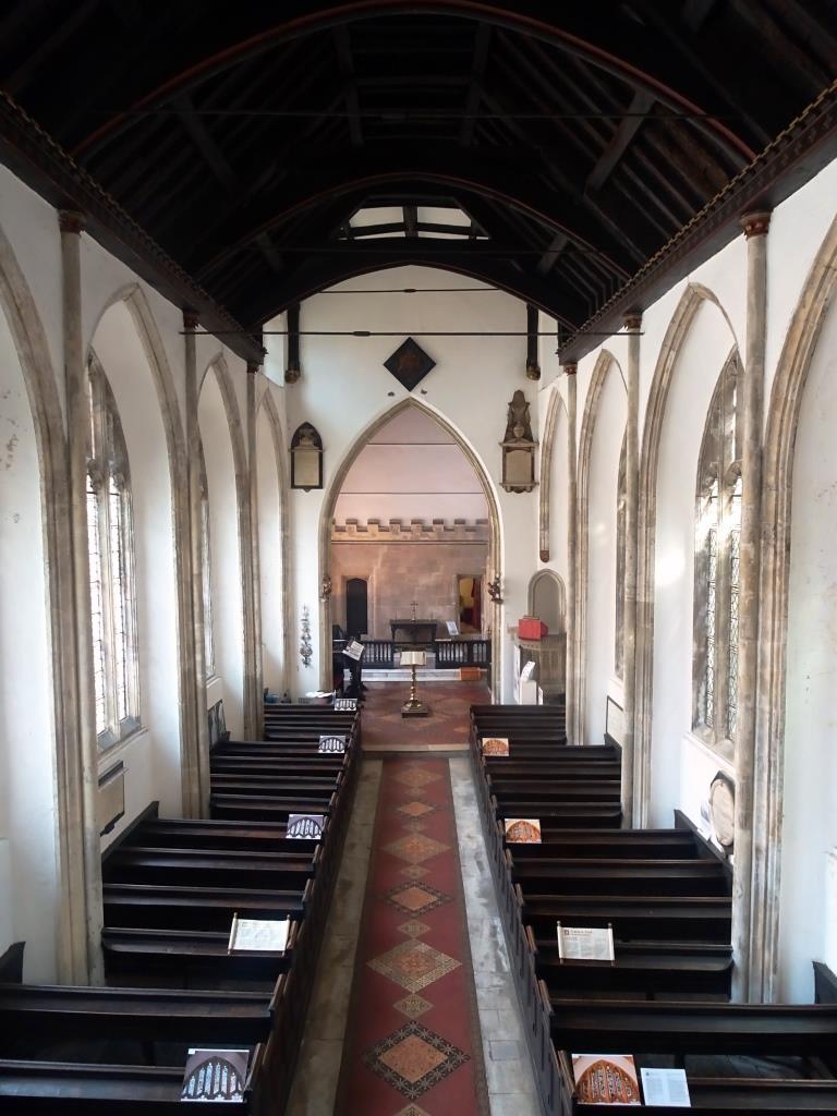 Church of St John the Baptist, nave seen from the organ gallery, Bristol