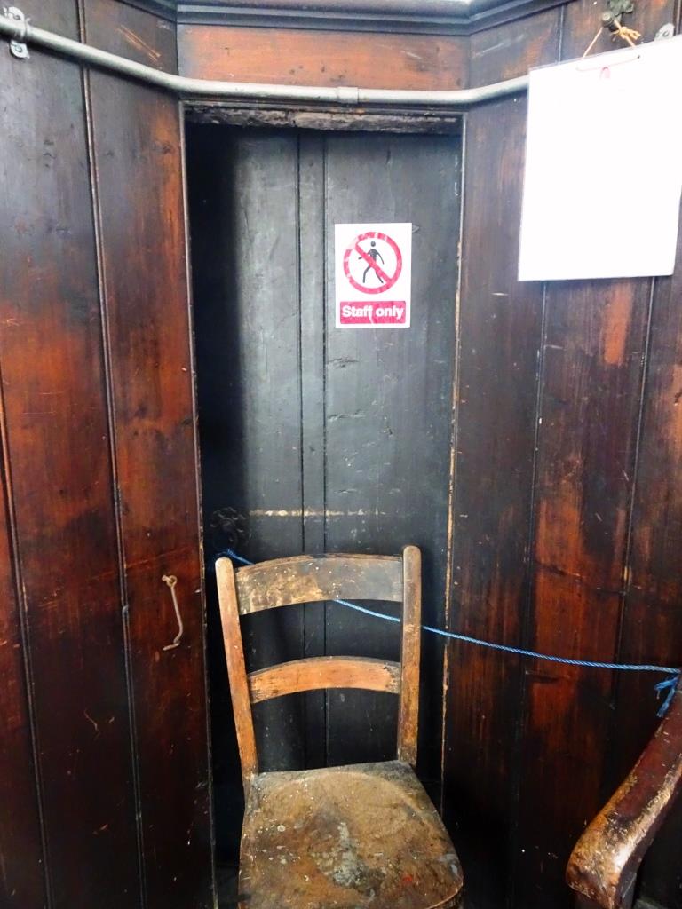 Staff only door, Church of St John the Baptist, Bristol