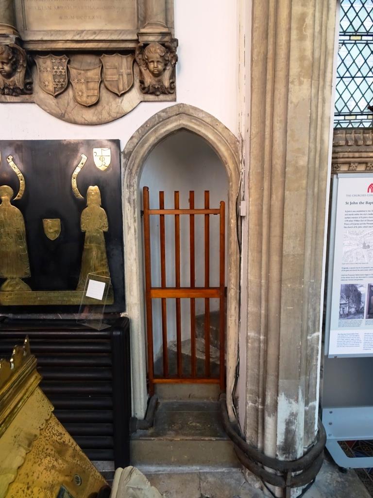 Door gate to the pulpit, Church of St John the Baptist, Bristol