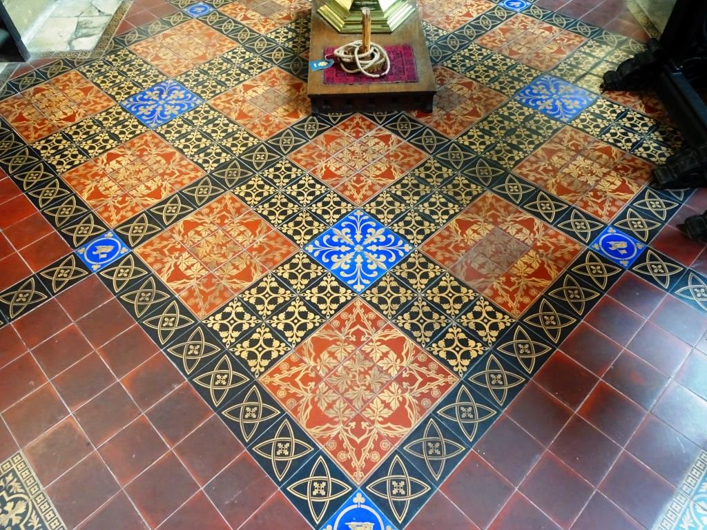 Floor tiles, Church of St John the Baptist, Bristol