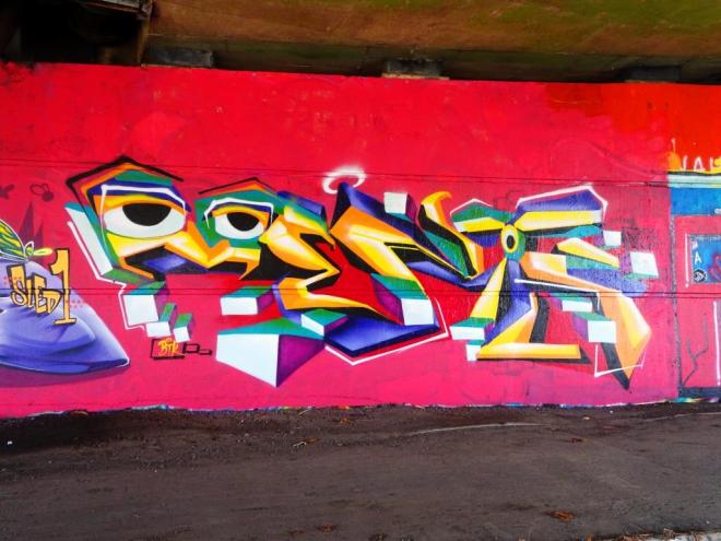 Ments, Brunel Way Bridge, Bristol, September 2018