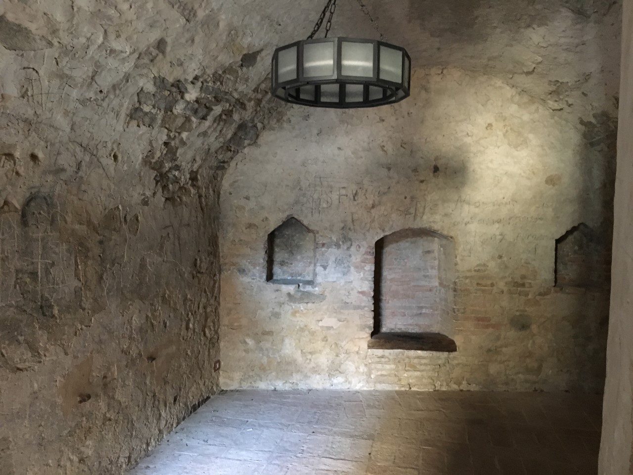 Prison cell, Piazza Fortebraccio, Montone, Umbria, August 2018