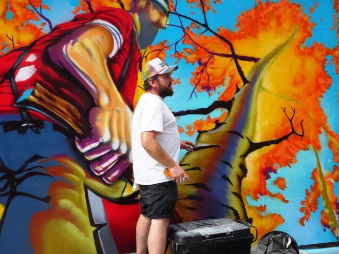 Peter Sheridan, Upfest, Bristol, July 2018