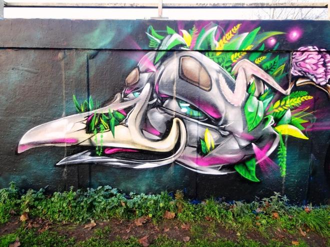 Sled One, M32 roundabout, Bristol, January 2019