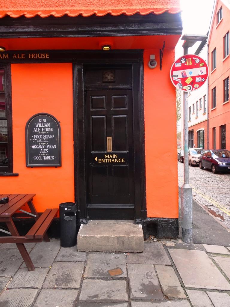 Pub door (but not the main entrance), Bristol, March 2019