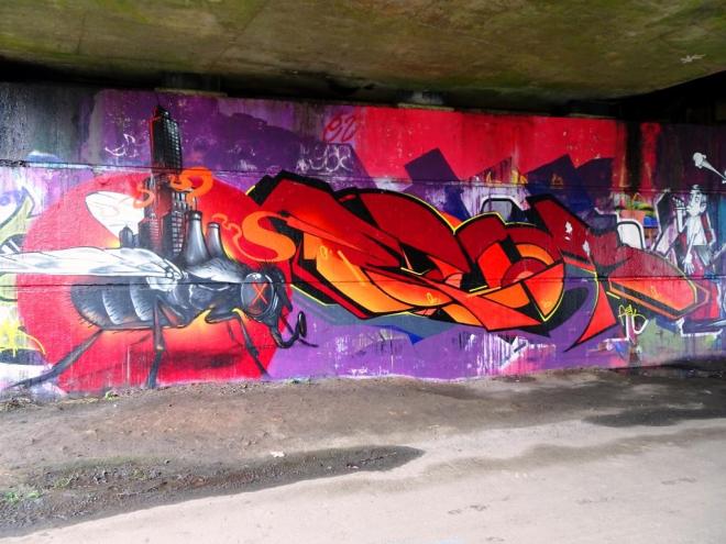 3Dom and Epok, Brunel Way Bridge, Bristol, March 2019