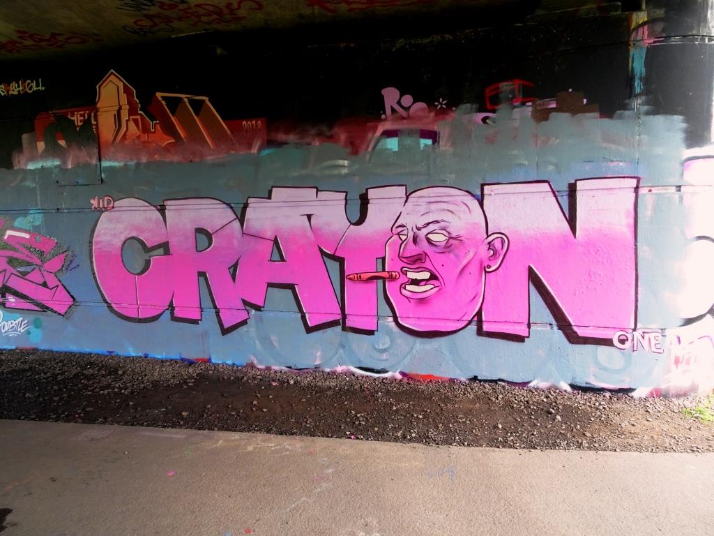 Kid Crayon, Brunel Way Bridge, Bristol, March 2019