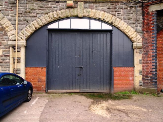 Doors to storeroom, Temple Meads Station, Bristol