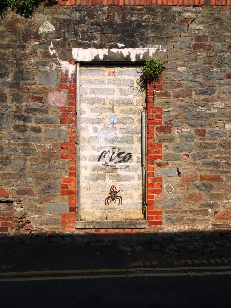 One of those doors that was a door but is no longer a door, Kingsdown, Bristol, March 2019