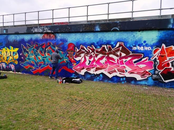 Bapsta and Tizer, Allen Gardens, London, April 2019