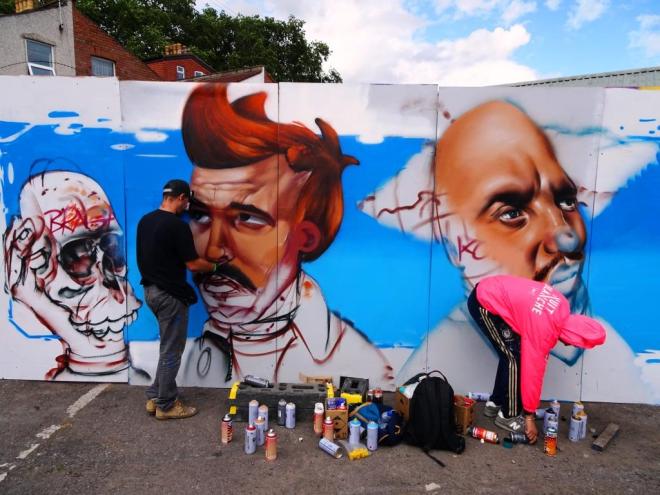 Braga Last1 and Kowse, Upfest, Bristol, July 2018