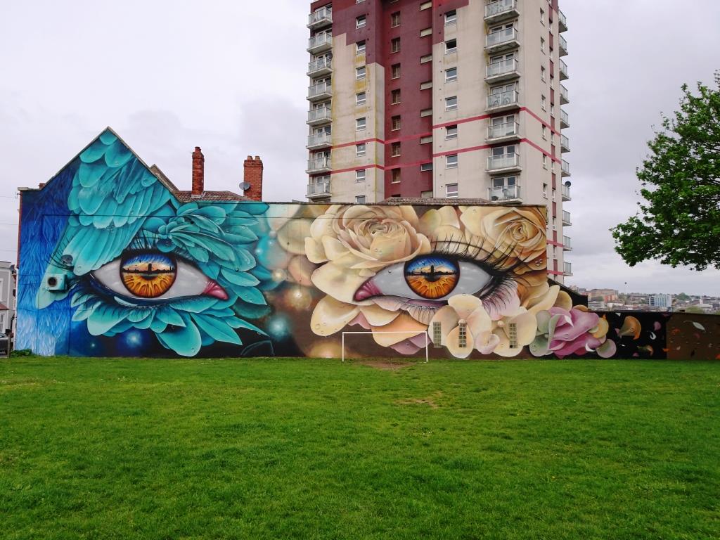 My Dog Sighs and Curtis Hylton, Windmill Hill, Bristol, April 2019