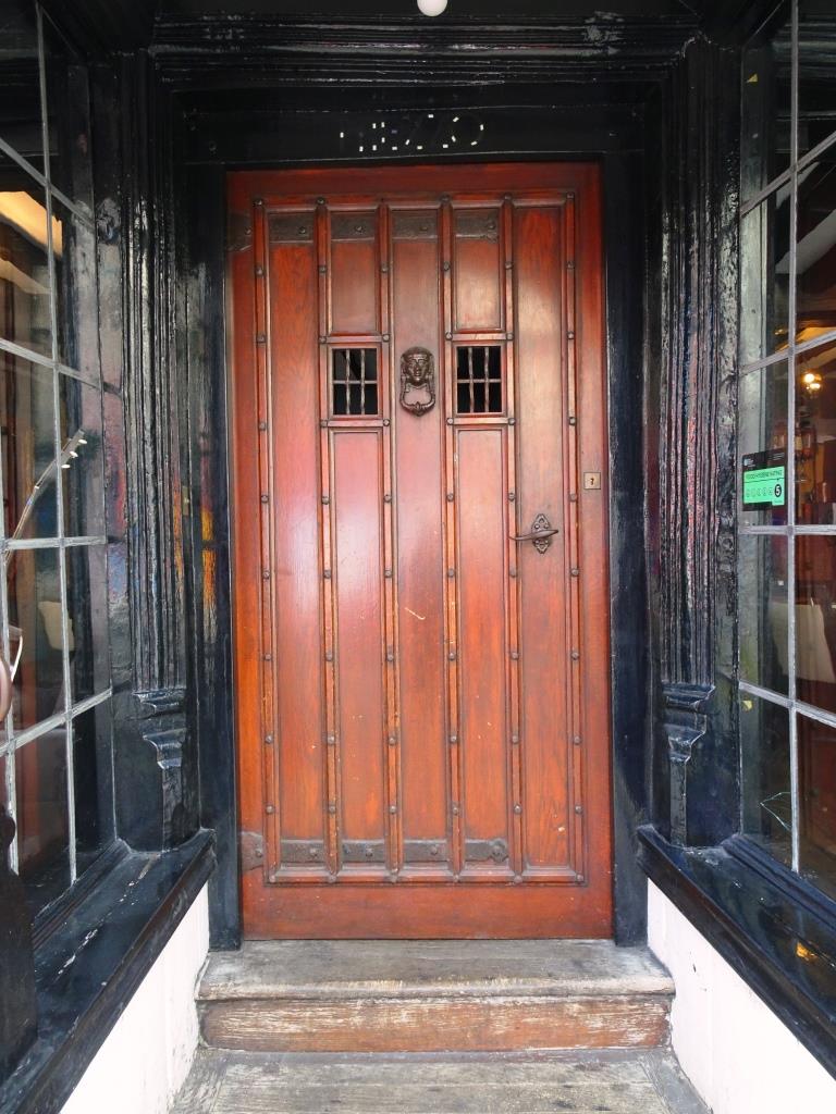Shop door, Dorchester, June 2019