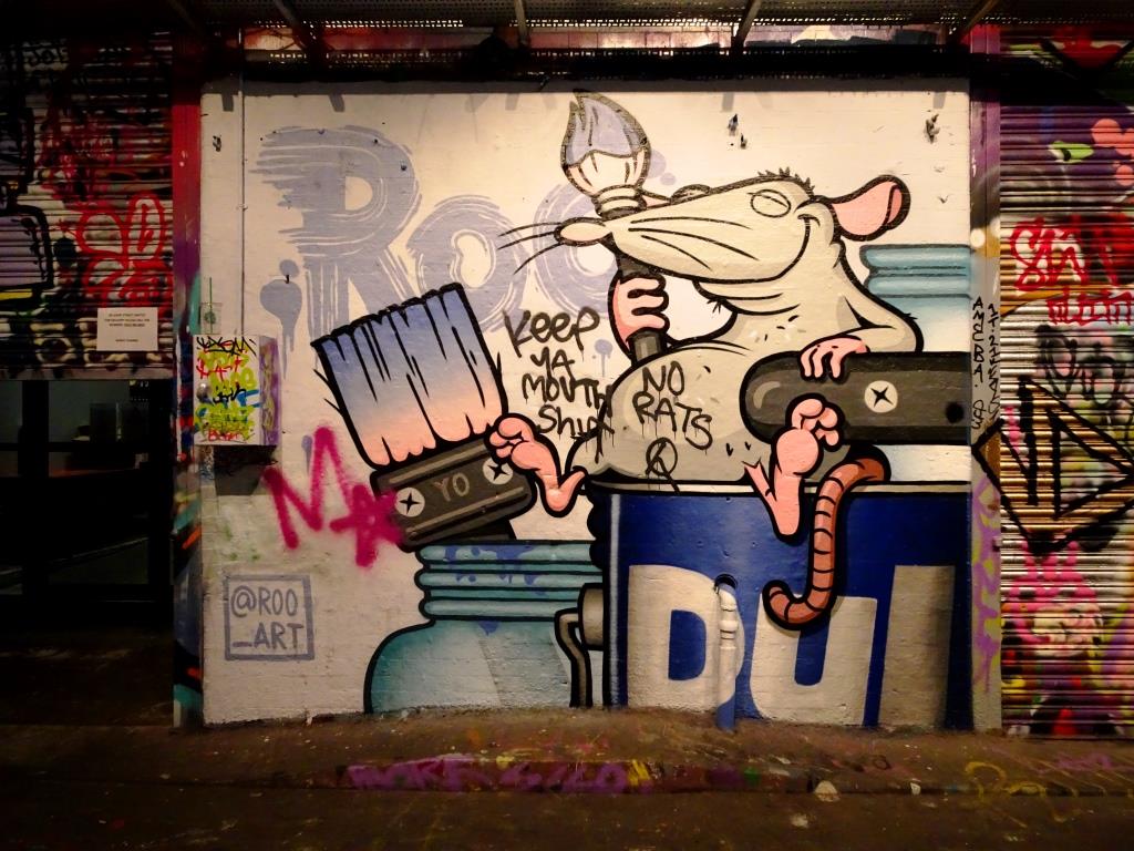 Roo, Leake Street, London, July 2019