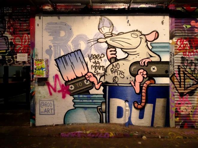 Roo, Leake Street, London, July 2019