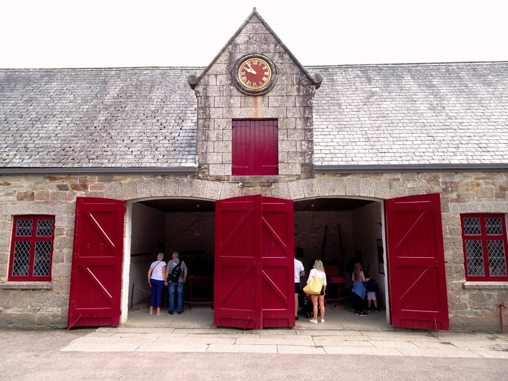 Coach house doors, Lanhydrock House, Cornwall, August 2019