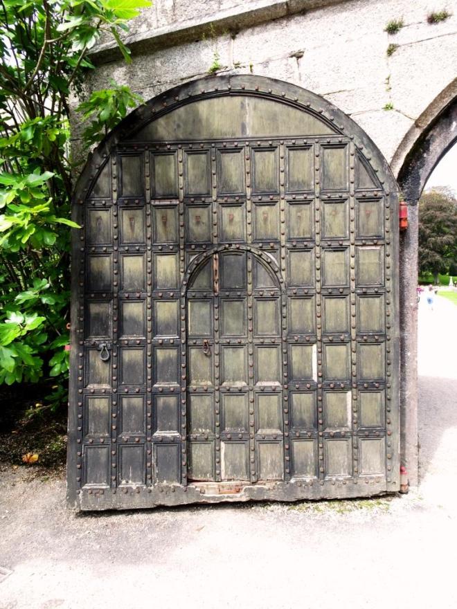 Perfect door within a door, Lanhydrock House, Cornwall, August 2019