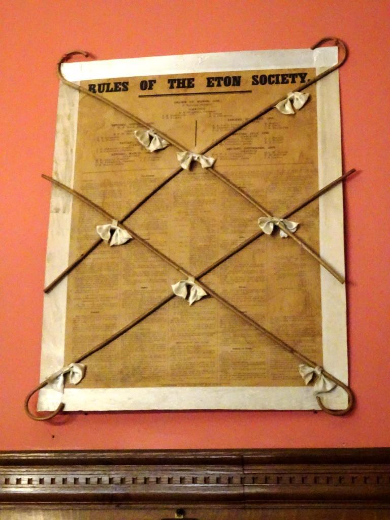 Canes - a time gone by thank goodness, Lanhydrock House, Cornwall, August 2019