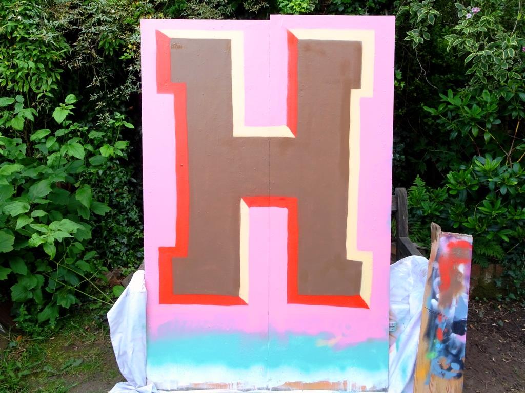 Scooj, H in the style of Fiva, Bristol, June 2019