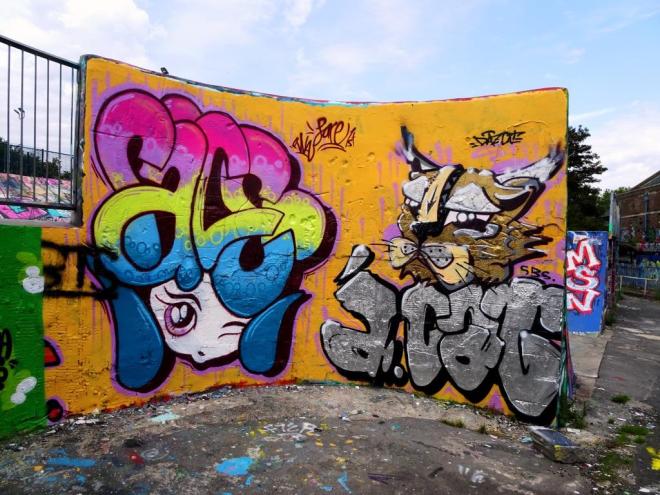 Face 1st and Daz Cat, Dean Lane, Bristol, August 2019