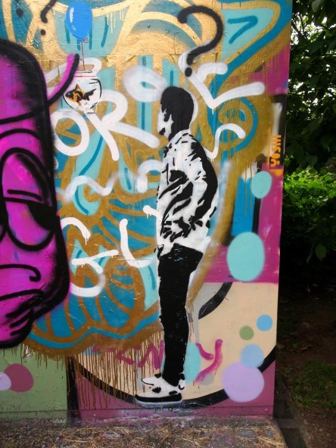 Yoshi, M32 roundabout, Bristol, July 2019