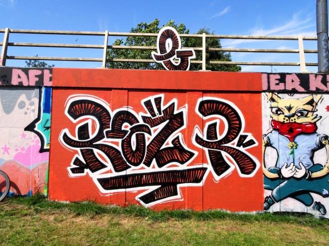 Rezwonk, M32 roundabout, Bristol, July 2019