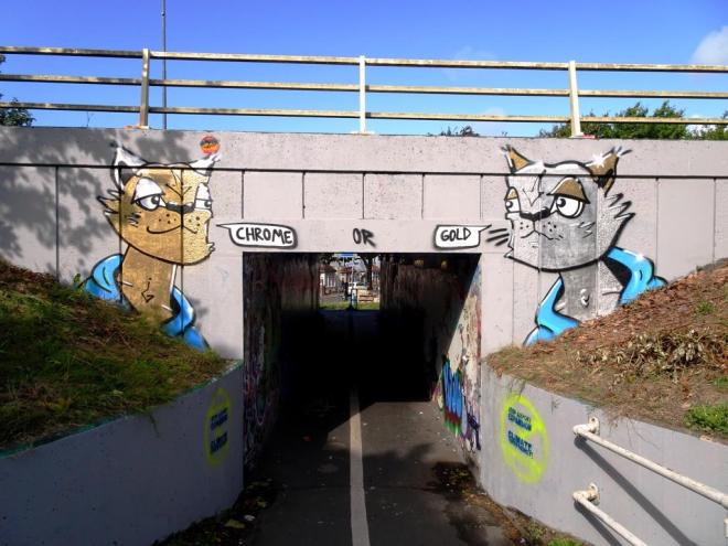 Daz Cat, M32 roundabout, Bristol, August 2019