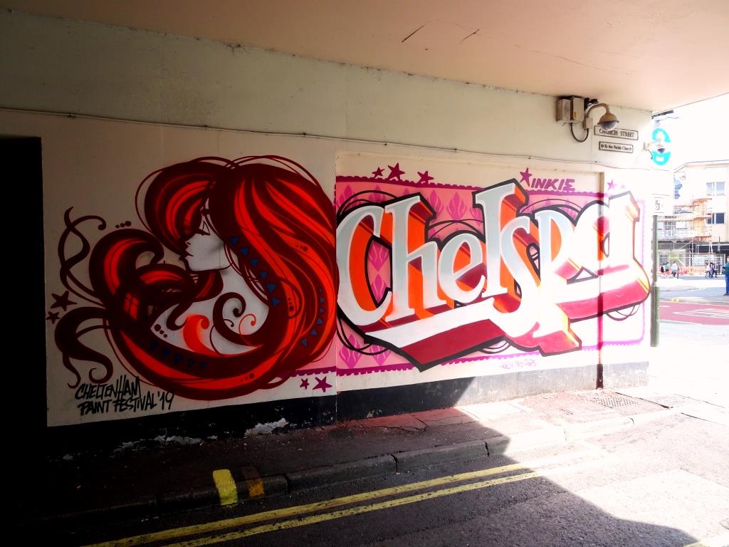Inkie, Paint festival 2019, Cheltenham, September 2019