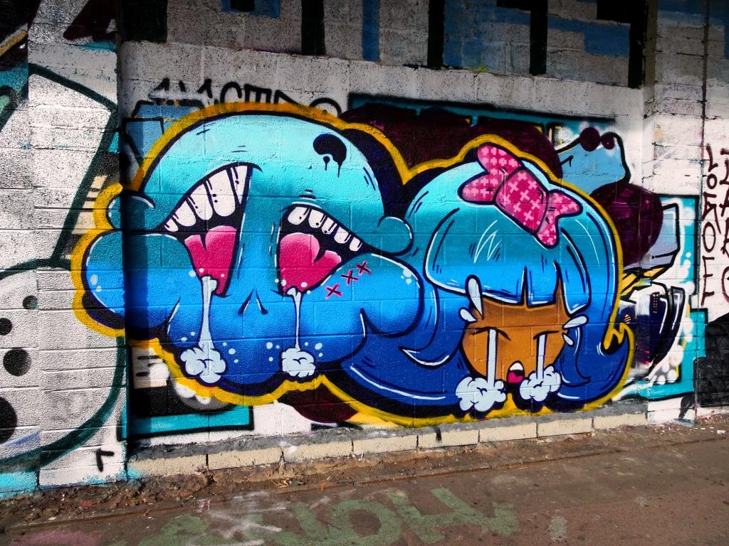 Soap and Face 1st, M32 cycle path, Bristol, October 2019