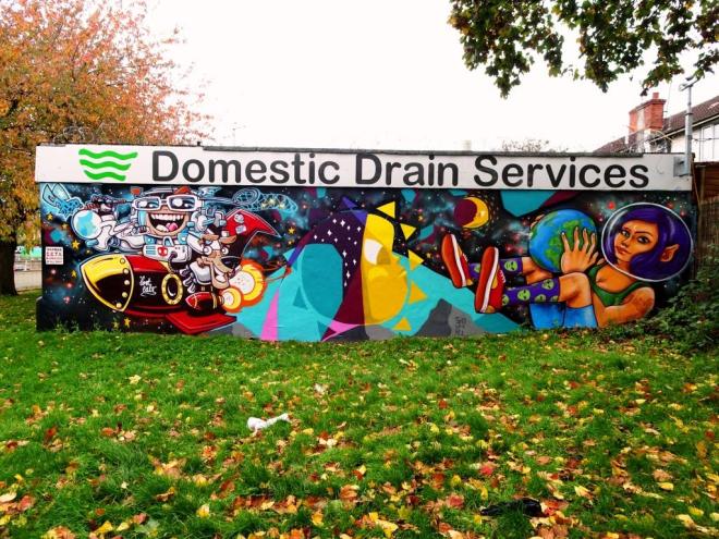 SPZero76, Squirl and Kid Crayon, Millpond Street, Bristol, October 2019