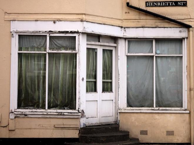 An all too common sight in towns and cities in the UK, abandoned/neglected, Cheltenham, September 2019