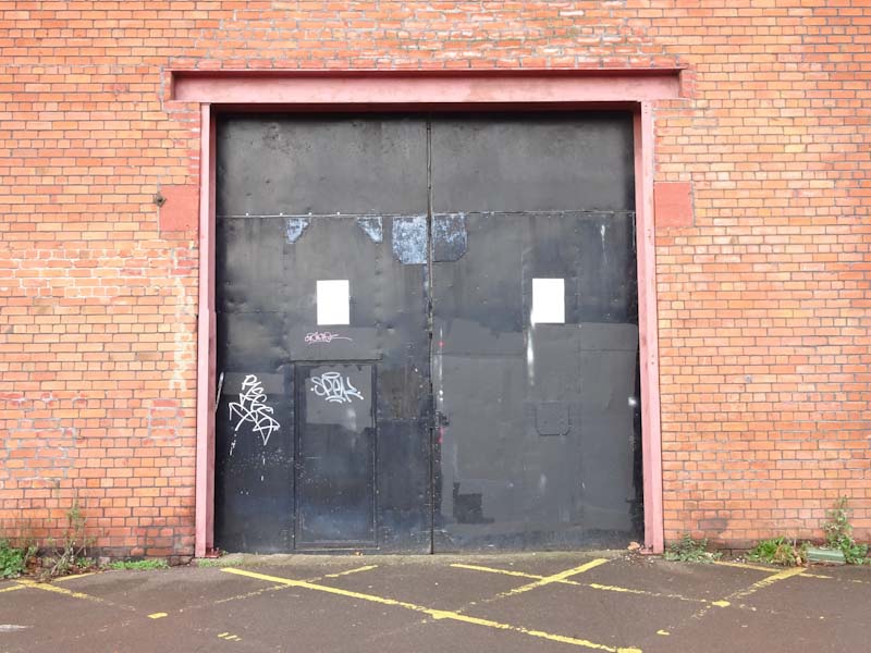 Boat Yard door, the Harbourside, Bristol, November 2019