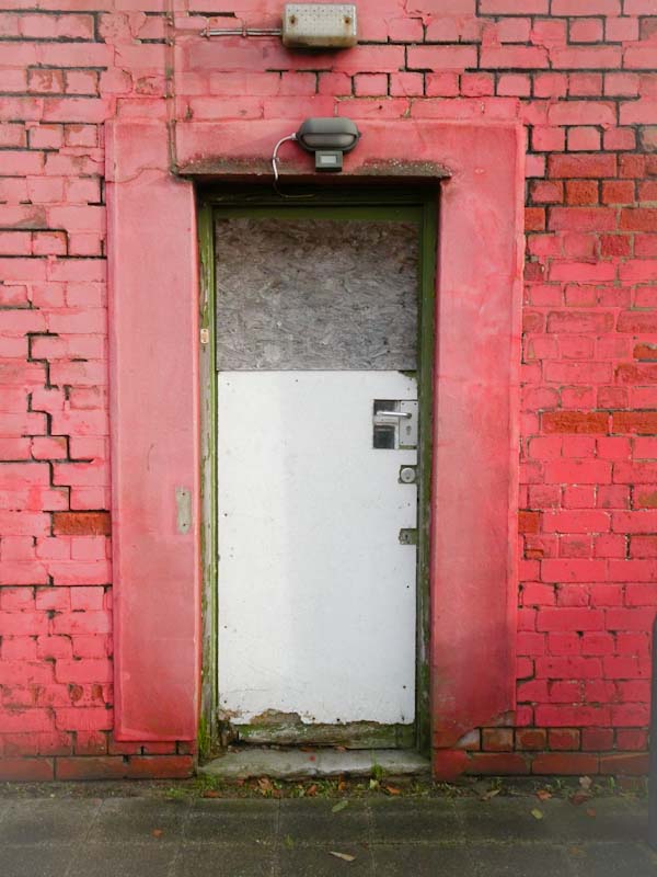 Ugly, sad door, the Harbourside, Bristol, November 2019